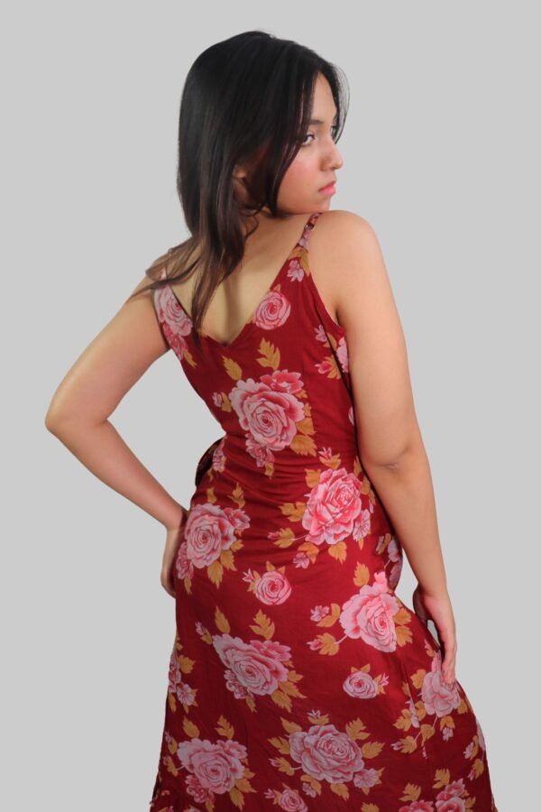 Rosette Wrap Dress