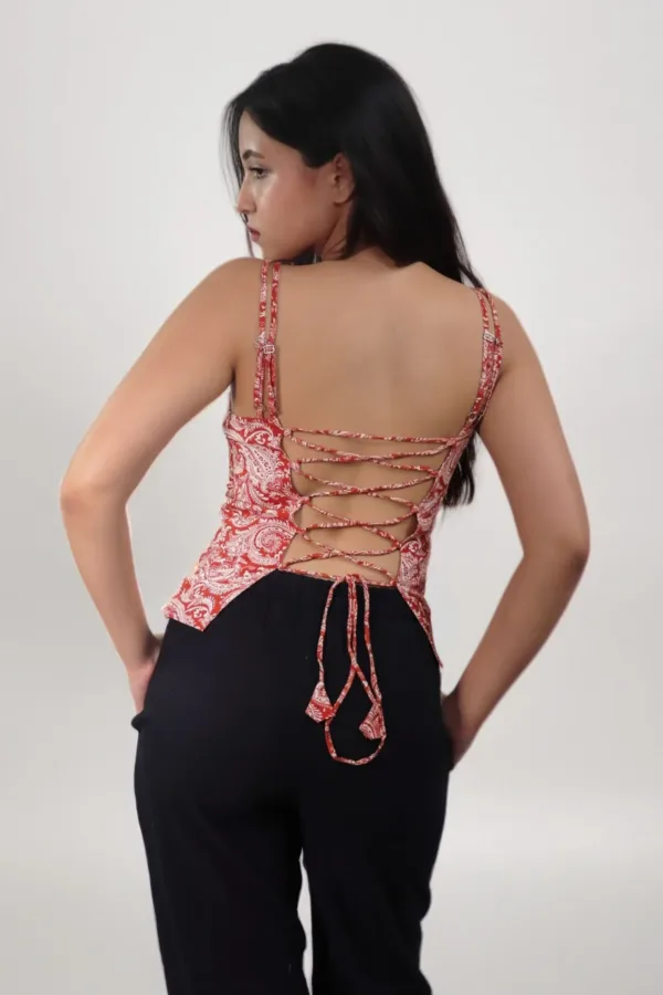 Paisley Corset Top
